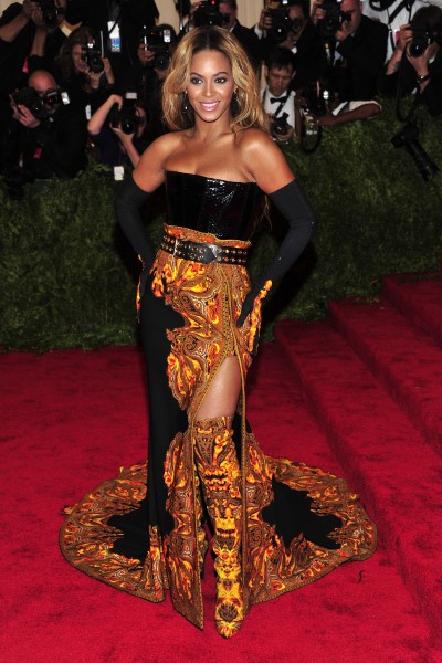 Beyonce at The Metropolitan Museum of Art's Costume Institute benefit celebrating "PUNK: Chaos to Couture"