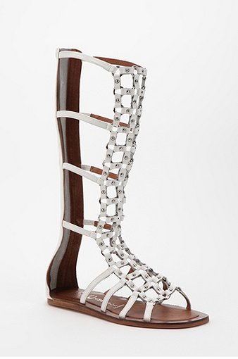 Jeffrey Campbell Alvar Tall Round-Stud Caged Sandal , 195, Urban ...