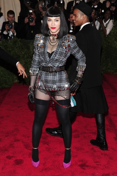 Madonna The Metropolitan Museum of Art's Costume Institute benefit celebrating "PUNK: Chaos to Couture"