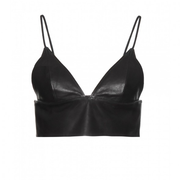 T by Alexander Wang Leather Bra Top