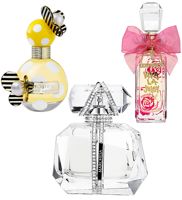 Honey by Marc Jacobs, Marchesa Parfum D'Extase & Viva La Juicy La Fleur perfumes
