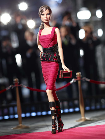 Barbie in Hérve Léger by Max Azria