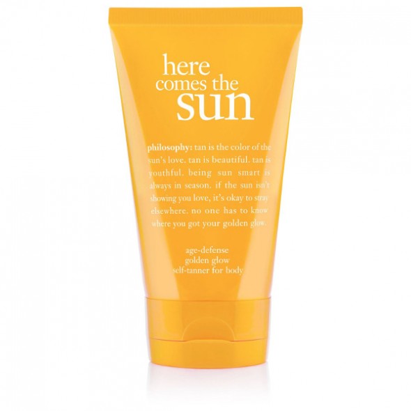 Philosophy Here Comes The Sun Age Defense Golden Glow Self-Tanner for body