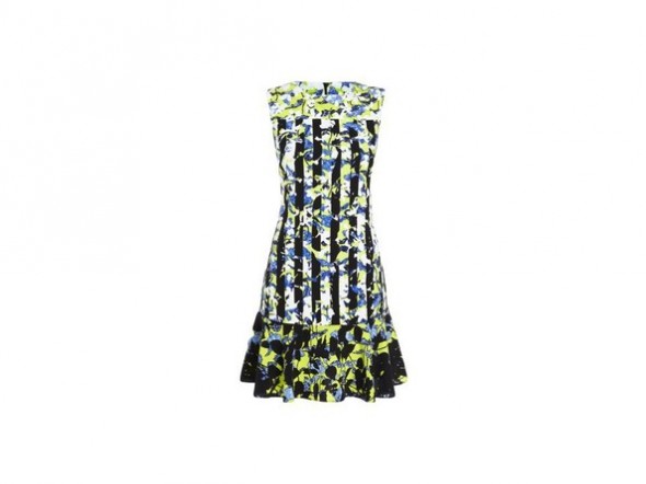 Peter Pilotto x Target Dress green floral stripe print - What's Haute™