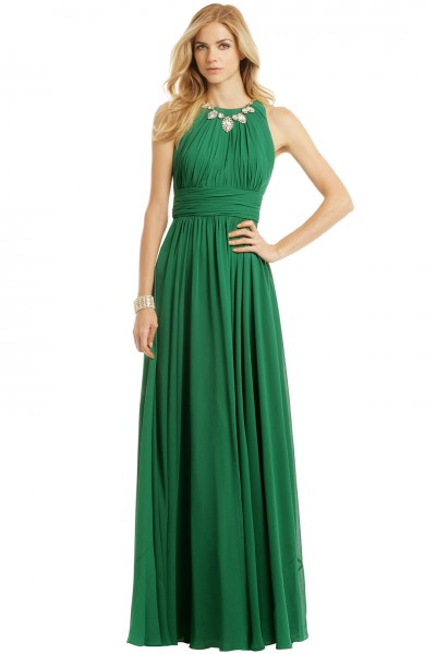 Badgley Mischka Fluorite Emerald Gala Gown