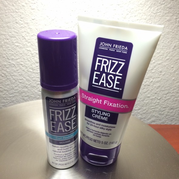 Frizz Ease Curl Reviver Mousse & Frizz Ease Straight Fixation Styling Creme