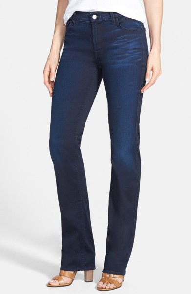 Jen7 Stretch Straight Leg Jeans blue