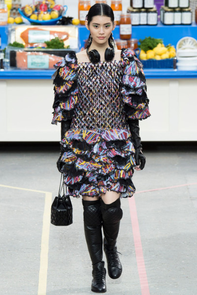 Chanel supermarket runway show - headphones