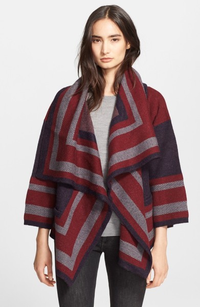 Burberry Brit Wool Blend Blanket Wrap