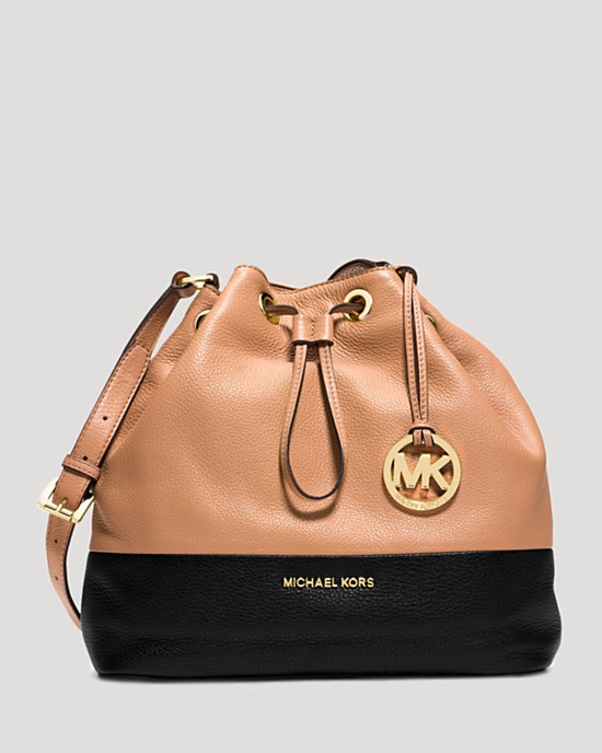 michael kors shoulder bag - large miranda drawstring bucket