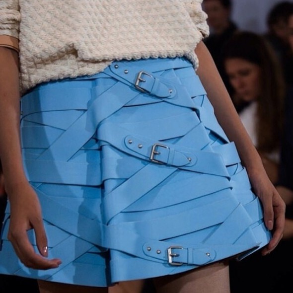 Marina Hoermanseder blue skirt