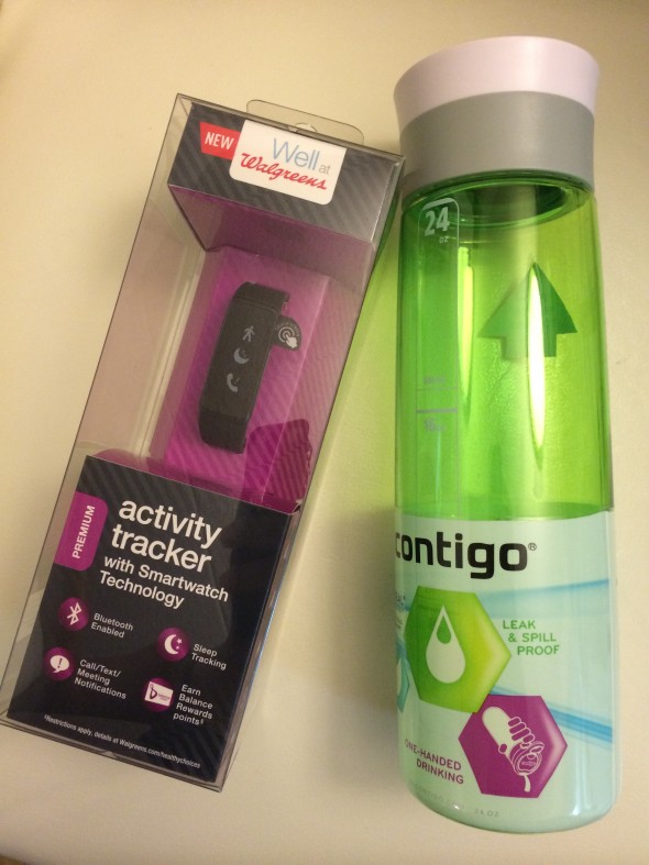 Walgreens Digital Pedometer, Contigo Autoseal Grace Water Bottle