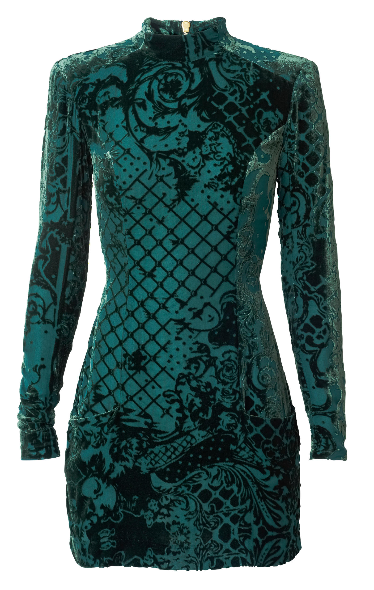 balmain-x-h-m-print-green-dress-what-s-haute