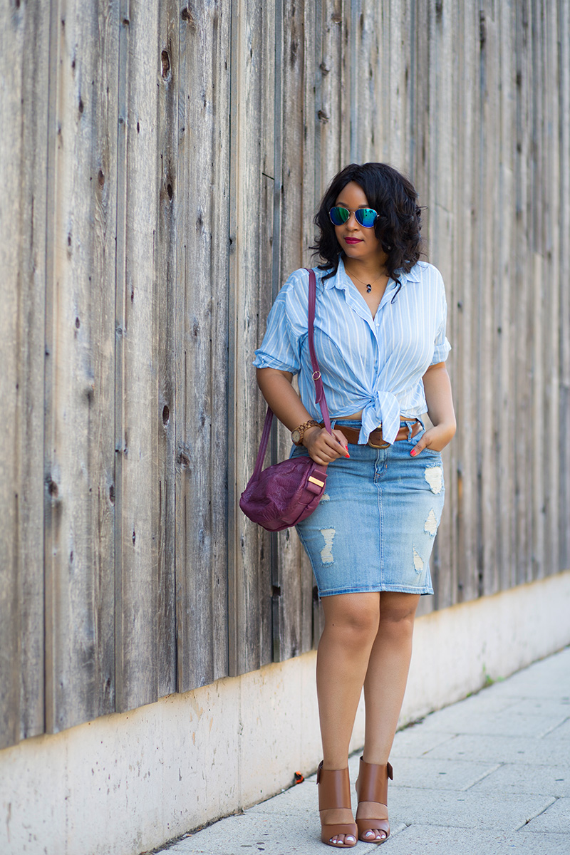 What To Wear With Denim Skirt - Skirts