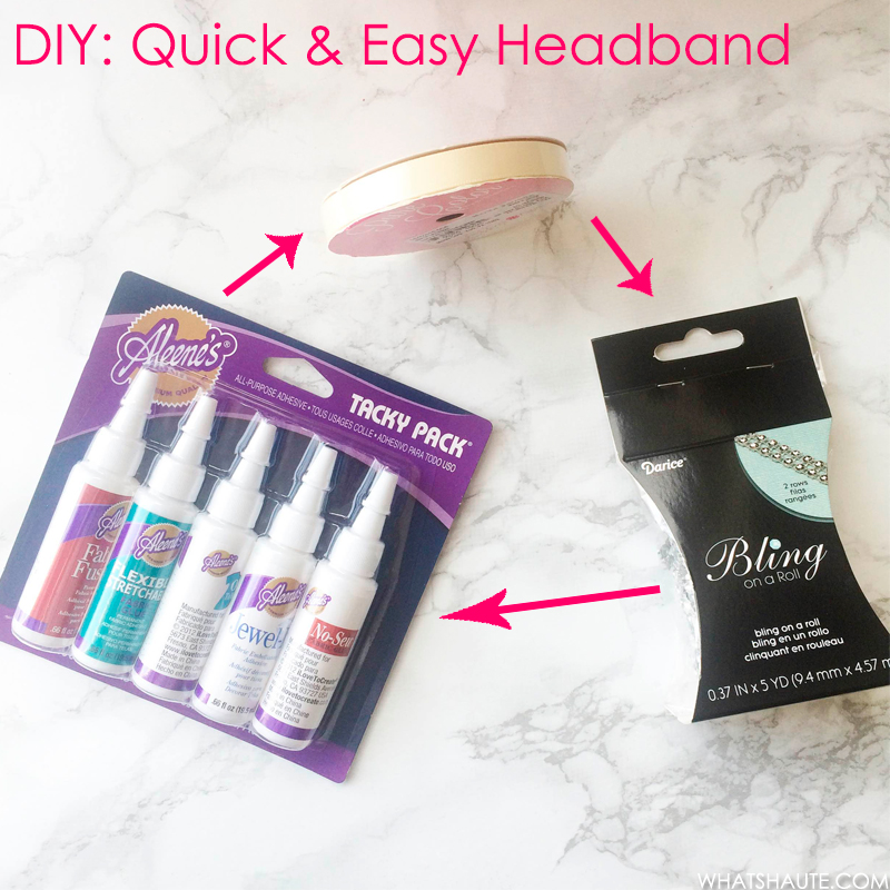 DIY - a Quick and easy jeweled headband for weddings