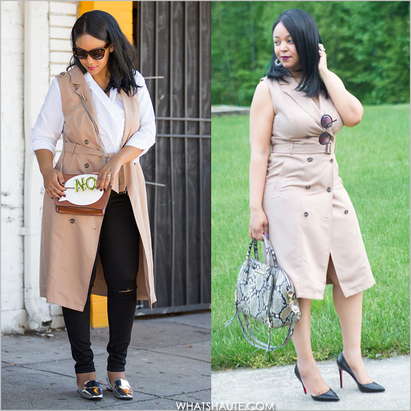 trench dress zara