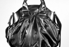 Luana Maule’ – Black Nylon and Leather Satchel Bag