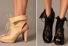 Snap up the Sexy and Sporty Jeffrey Campbell Lace-up Peep Toe Boot