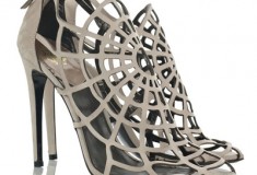 Roberto Cavalli Spider-web suede sandals