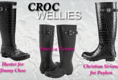 Seeing triple: the croc rain boot