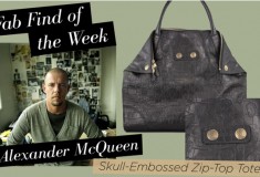Haute pick: Alexander McQueen Skull-Embossed Zip-Top Tote