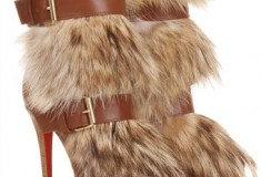 Haute or not: Christian Louboutin Toundra Coyote-Fur Trimmed Suede Ankle Boots