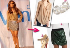 Get her haute look: Jennifer Lopez in Haute Hippie, Kara Ross and Christian Louboutin at the Venus Goddess Fund for Education launch