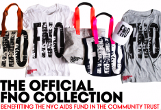 Shop the Official Fashion’s Night Out Collection of tops and tote bags to benefit the NYC AIDS Fund