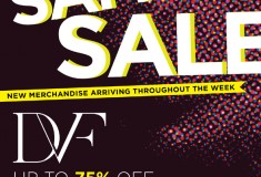 Get your holiday shopping done this week at the Diane von Furstenberg sample sale