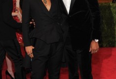 MET Gala 2012 Alicia Keys With Swizz Beatz in matching Givenchy suits