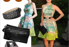 Get her haute look: Dianna Agron in Tracy Reese for Anthropologie, Miu Miu & Coach at the Coach Summer Party