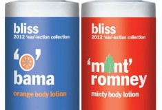 Bliss celebrates the Presidential ‘eau-lection’ with ‘O’ bama & ‘Mint’ Romney body lotions