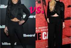 Who rocked it hotter: Tahiry Jose vs. Abigail Breslin in an Alice + Olivia Addison Bow Collar Crop Jacket