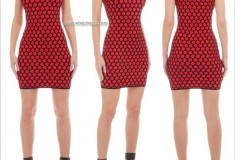 Who rocked it hotter: Tamar Braxton vs. Tamara Ecclestone in an Alexander McQueen Red/Black 3D Honeycomb Mesh Jacquard Mini-Dress