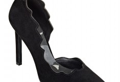 Cameron Silver For Nine West JOHNNY pump in black suede