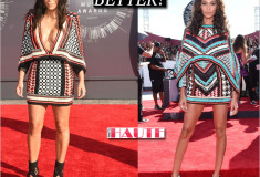 Kim Kardashian and Joan Smalls in Balmain: Who wore it better?