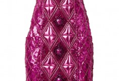 Balmain x H&M metallic pink dress