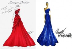 Michelle Obama’s Inaugural Dress Sketches