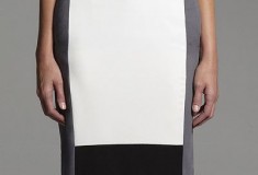 Narciso Rodriguez for DesigNation Colorblock Crepe Pencil Skirt