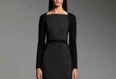 Narciso Rodriguez for DesigNation Colorblock Ponte Sheath Dress black