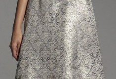 Narciso Rodriguez for DesigNation Jacquard A-Line Skirt