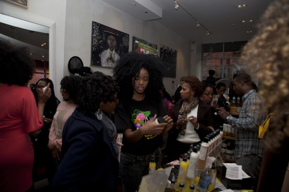 Guests at Alikay Naturals event at SWING Harlem to support cervical cancer education