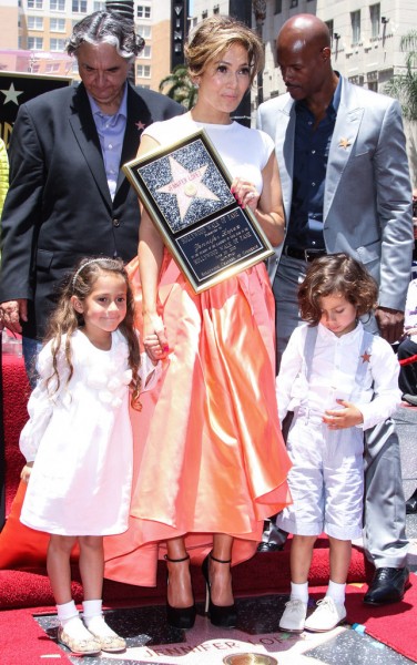 Jennifer Lopez is honored with the 2500th star on the 'Hollywood Walk of Fame' in Hollywood