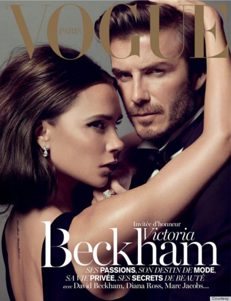 Victoria Beckham & David Beckham cover December January issue of Vogue ...