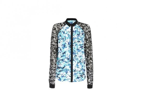 Peter Pilotto x Target Blouse blue floral