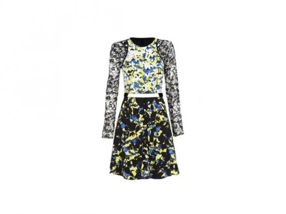 Peter Pilotto x Target Dress green floral print