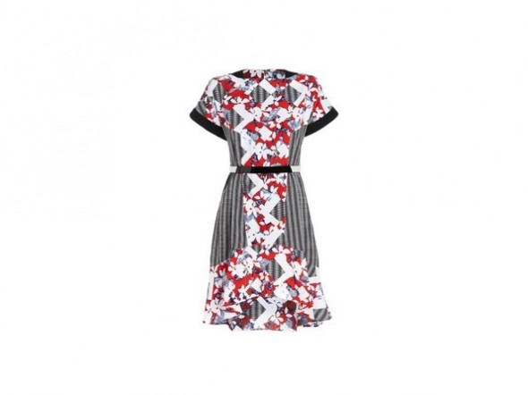 Peter Pilotto x Target Dress red floral check print