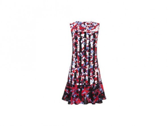 Peter Pilotto x Target Dress red floral stripe print