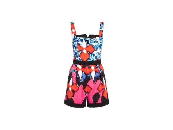 Peter Pilotto x Target Romper red iris print