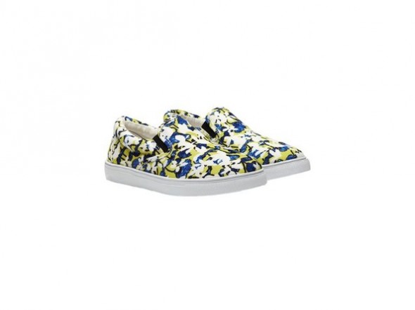 Peter Pilotto x Target Shoes slip-on green floral